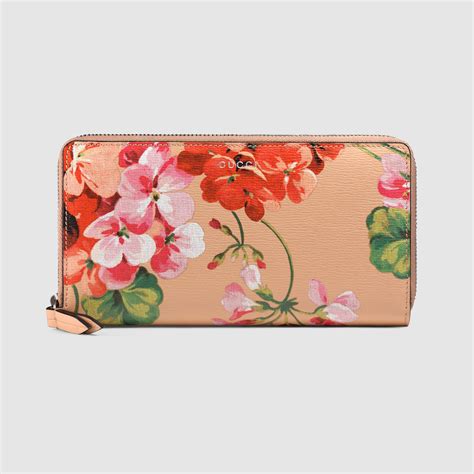 gucci pink bloom wallet|Gucci zippy wallet.